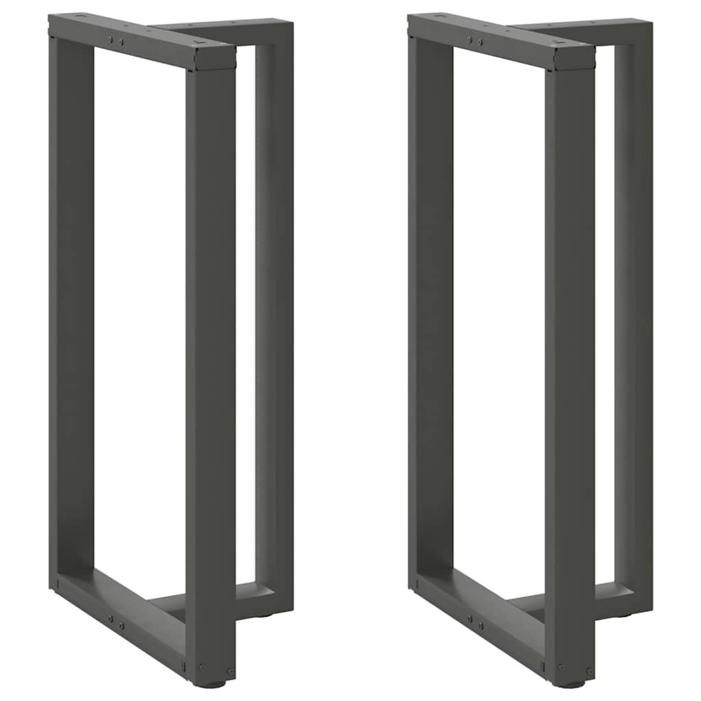 vidaXL Bartischbeine T-Form 2 Stk. Anthrazit 60x35x(110-111) cm Stahl
