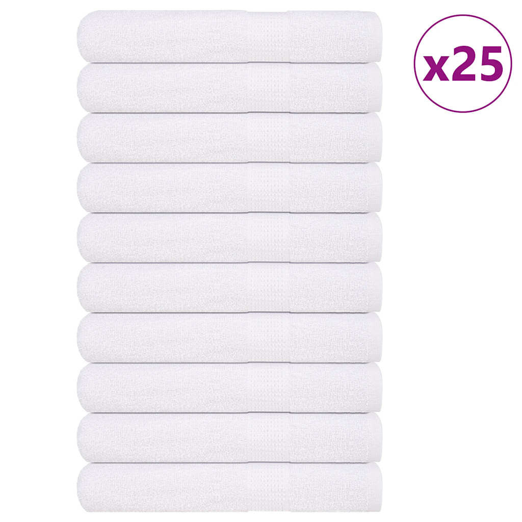 vidaXL Saunatücher FROGN 25 Stk. Weiß 80x200 cm 360 g/m²