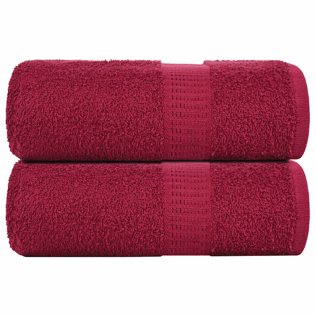 vidaXL Waschtücher FROGN 2 Stk. Bordeaux 30x30 cm 360 g/m²