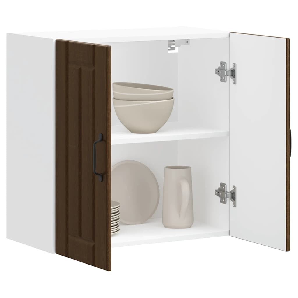 vidaXL Küchen-Hängeschrank Lucca Braun Eichen-Optik Holzwerkstoff