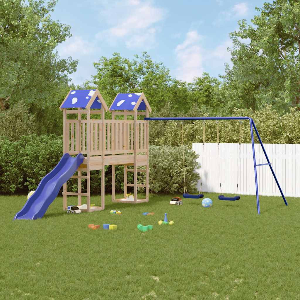 vidaXL Spielturm Massivholz Kiefer
