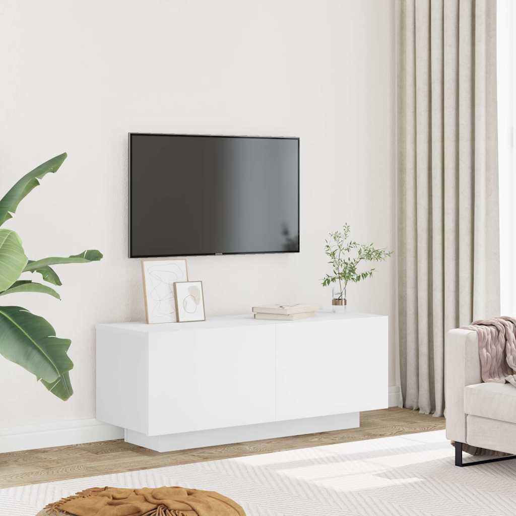 vidaXL TV-Schrank Weiß 100x35x40 cm Holzwerkstoff