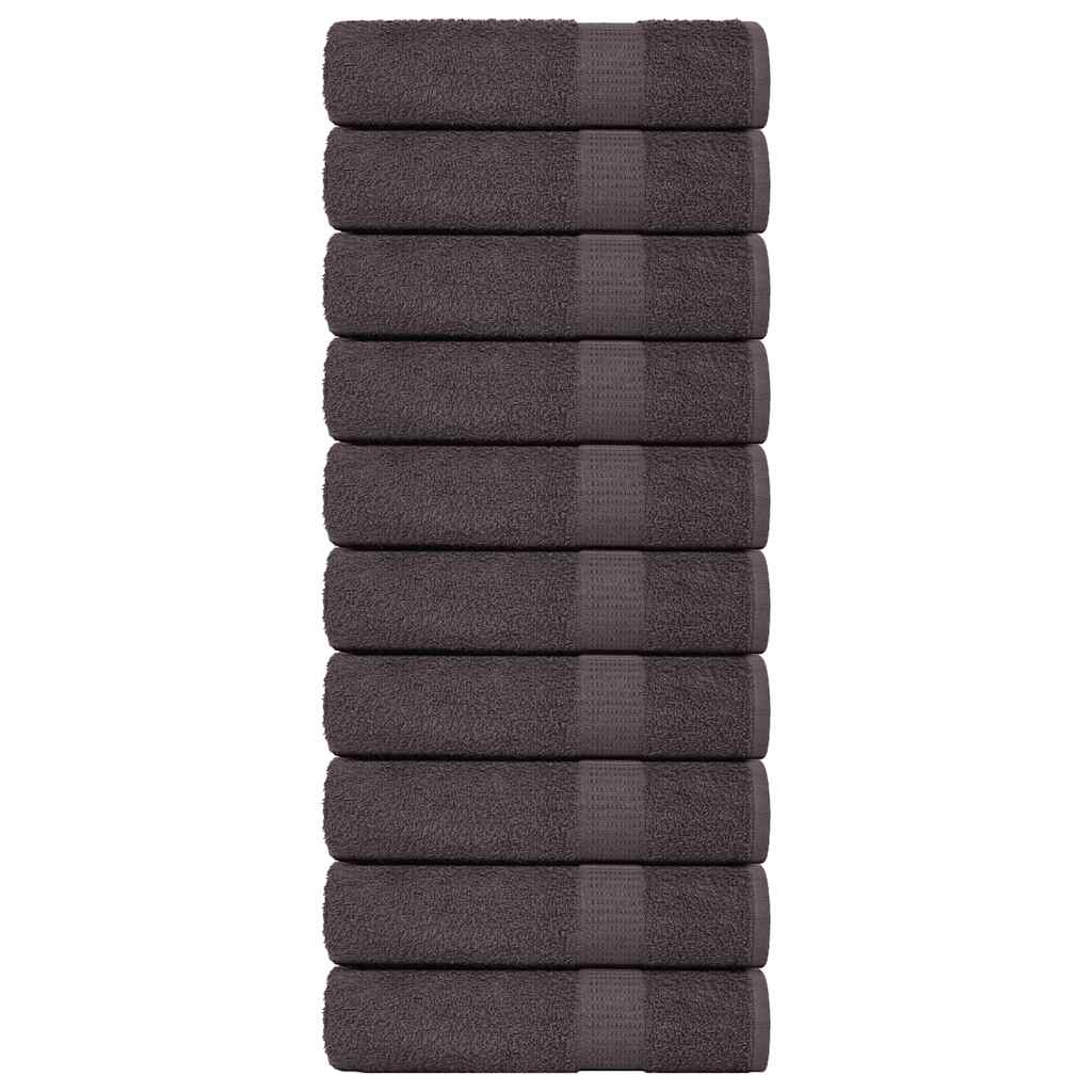 vidaXL Badetücher FROGN 10 Stk. Anthrazit 100x150 cm 360 g/m²