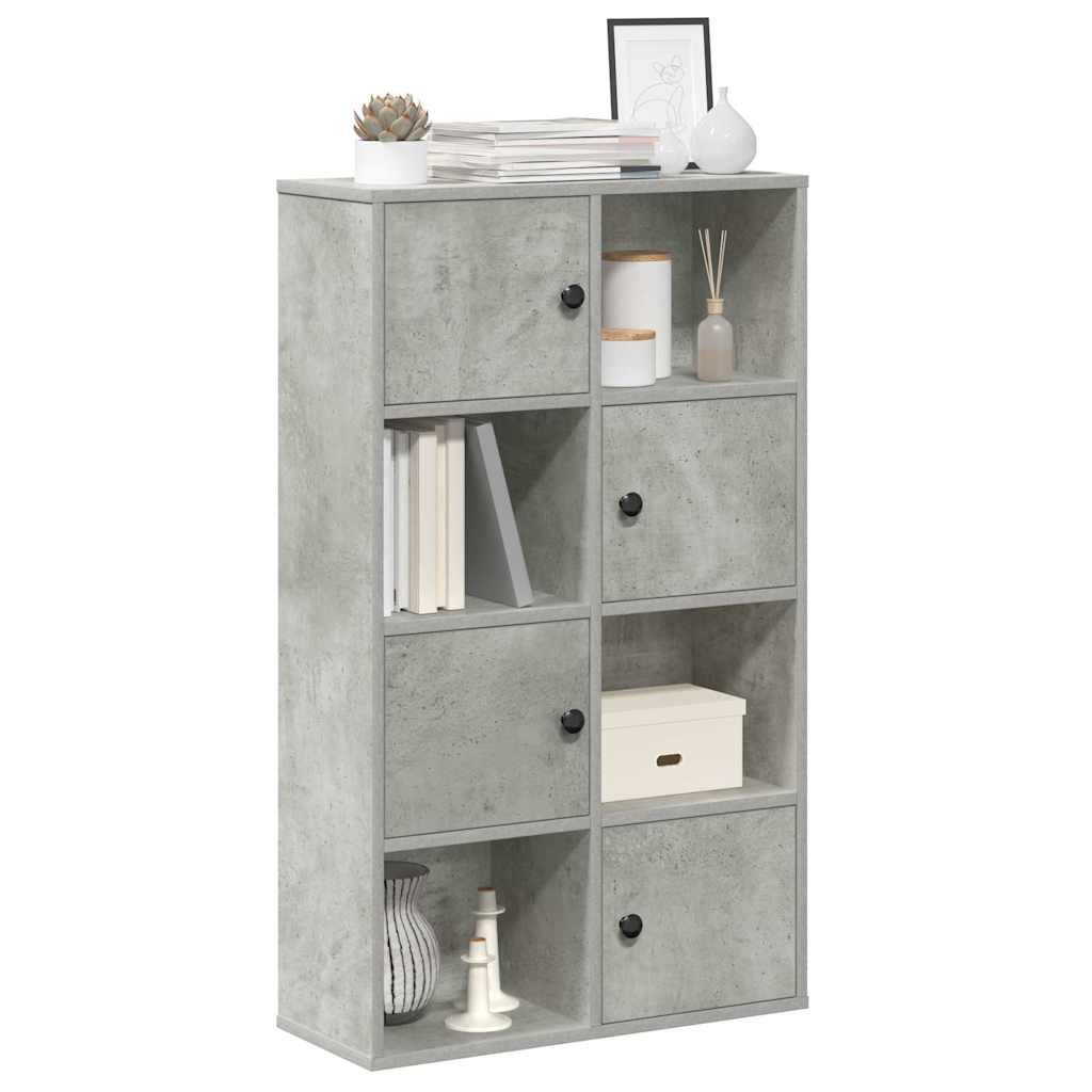 vidaXL Bücherregal Betongrau 60x24x101,5 cm Holzwerkstoff