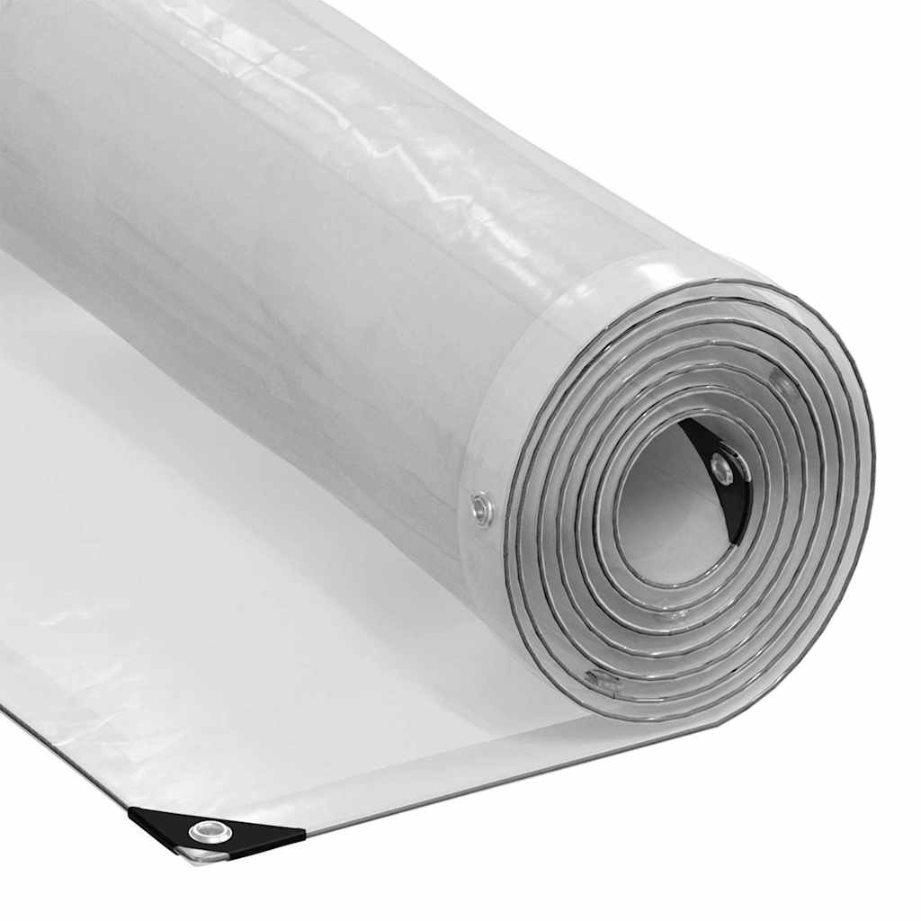 vidaXL Transparente Plane mit Ösen 4x8 m Polyethylen