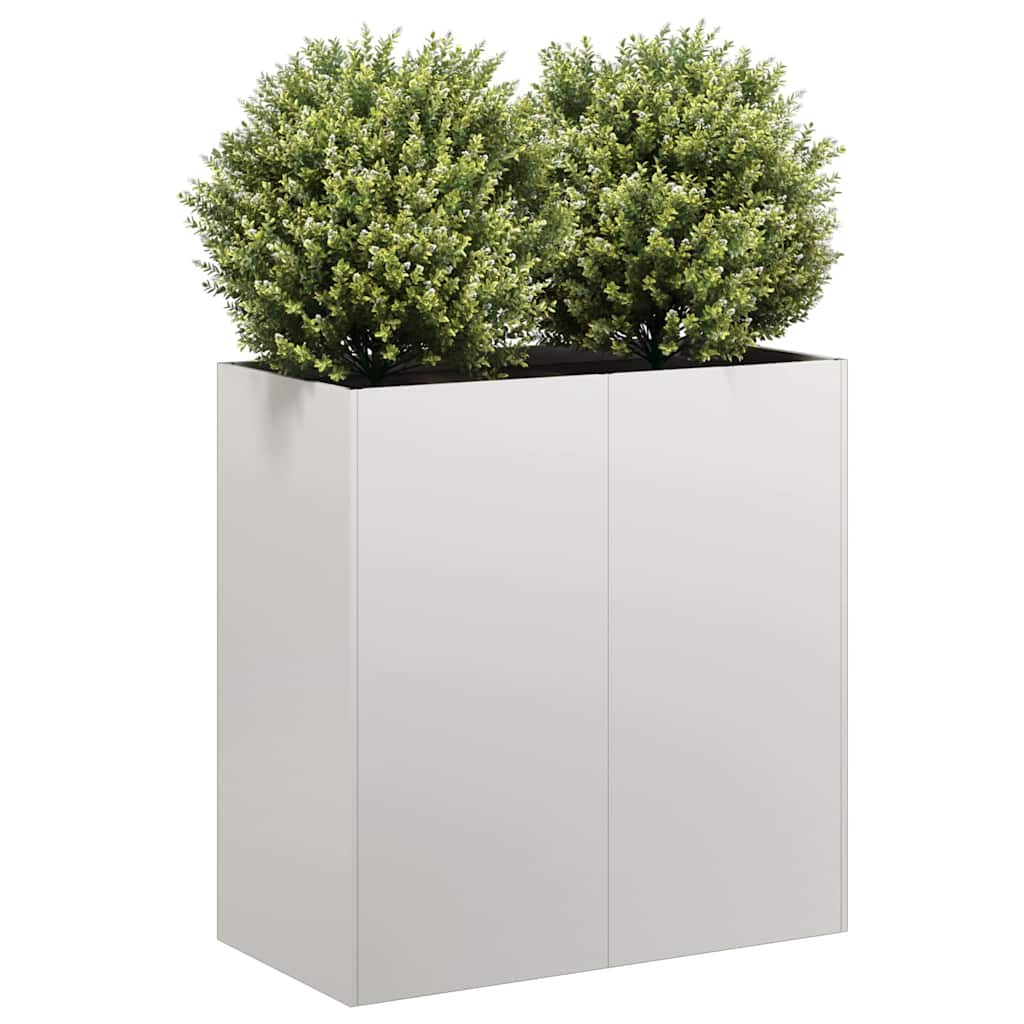 vidaXL Pflanzkübel 80x40x80 cm Edelstahl