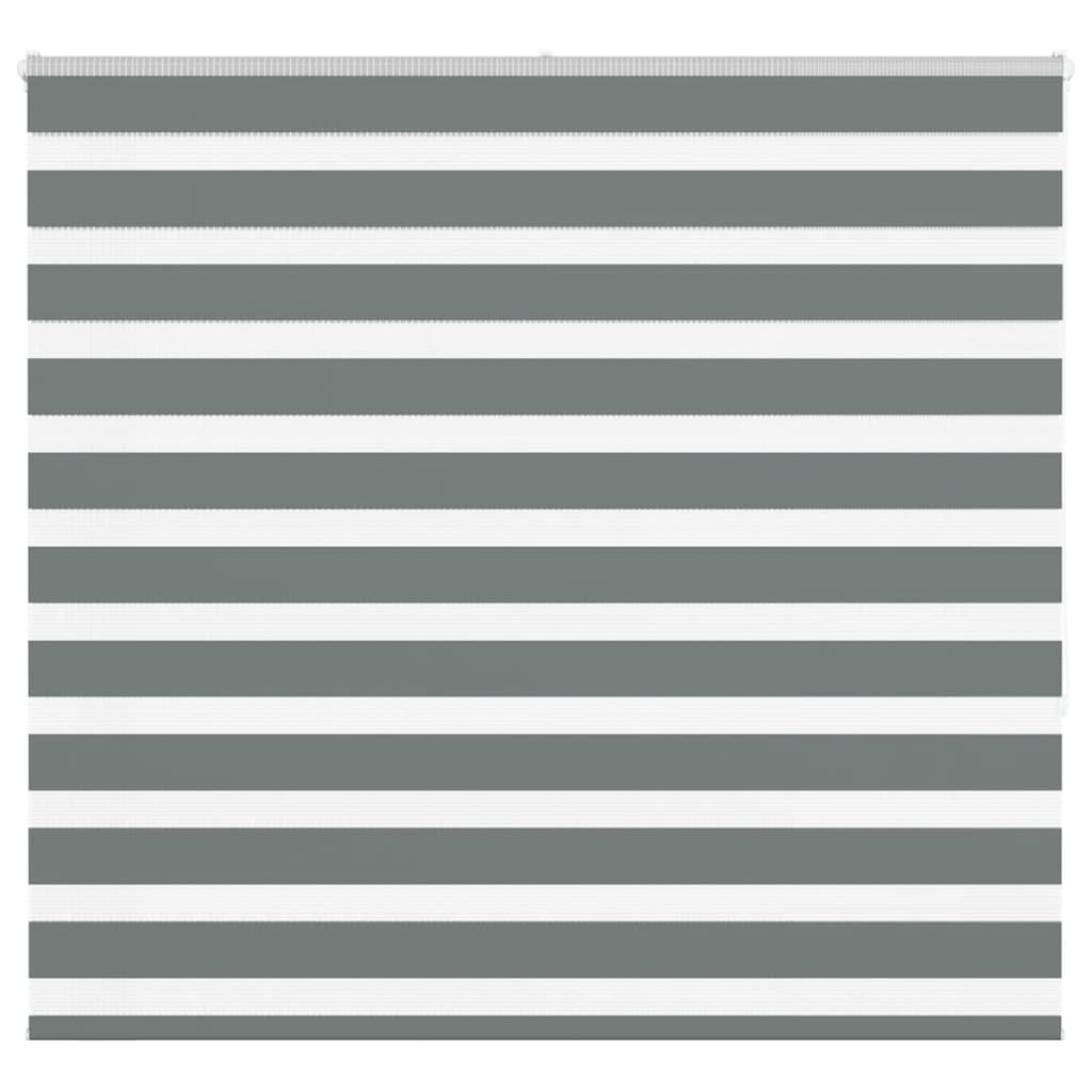 vidaXL Doppelrollo Dunkelgrau 155x150 cm Stoffbreite 150,9 cm Polyester