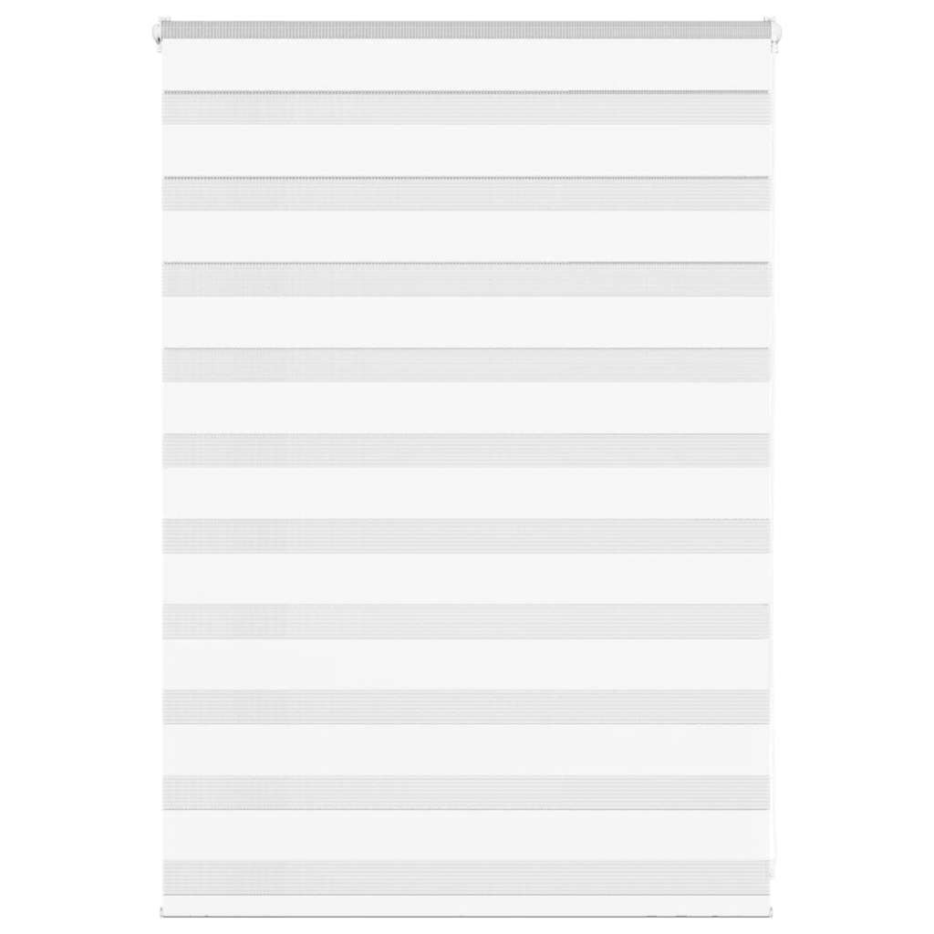 vidaXL Doppelrollo Weiß 100x100 cm Stoffbreite 95,9 cm Polyester
