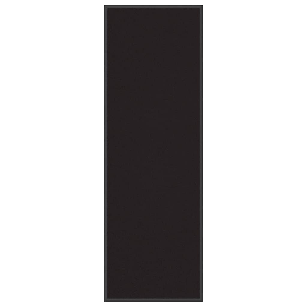 vidaXL Fußmatte Schwarz 60x180 cm