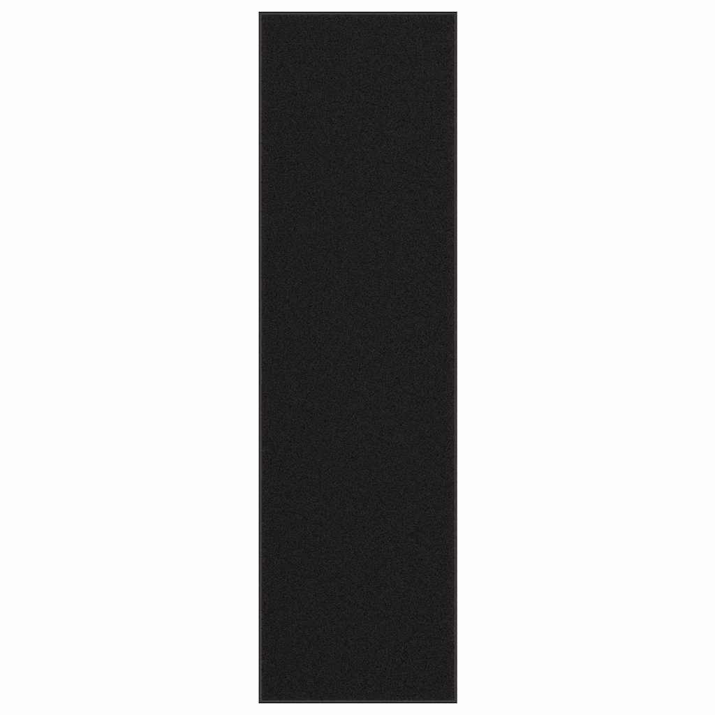 vidaXL Fußmatte Schwarz 115x400 cm