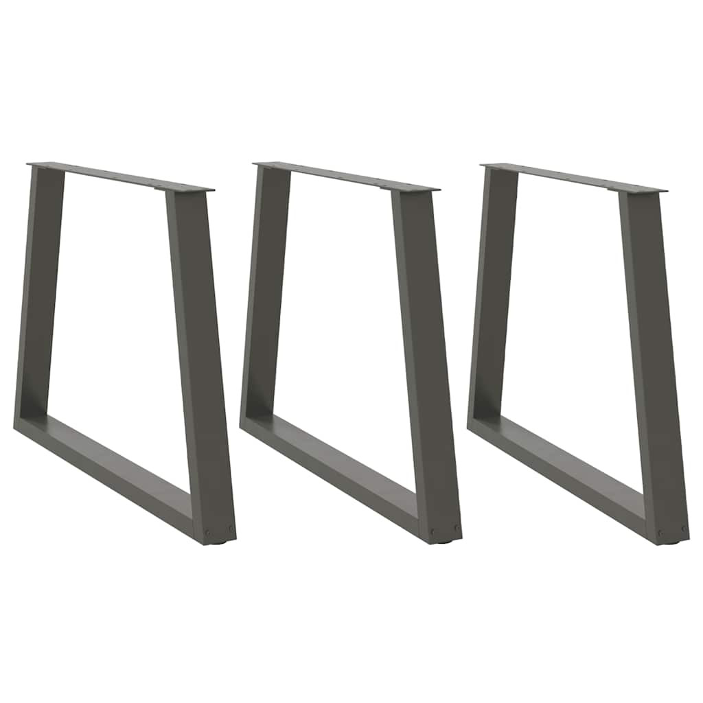 vidaXL Esstisch Beine V-Form 3 Stück Anthrazit 90x(72-73,3) cm Stahl