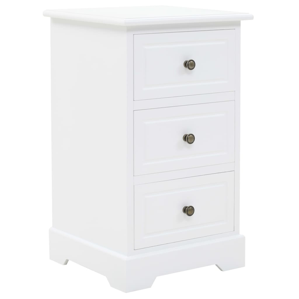 vidaXL Nachtschrank MDF und Kiefernholz 35x32x59 cm