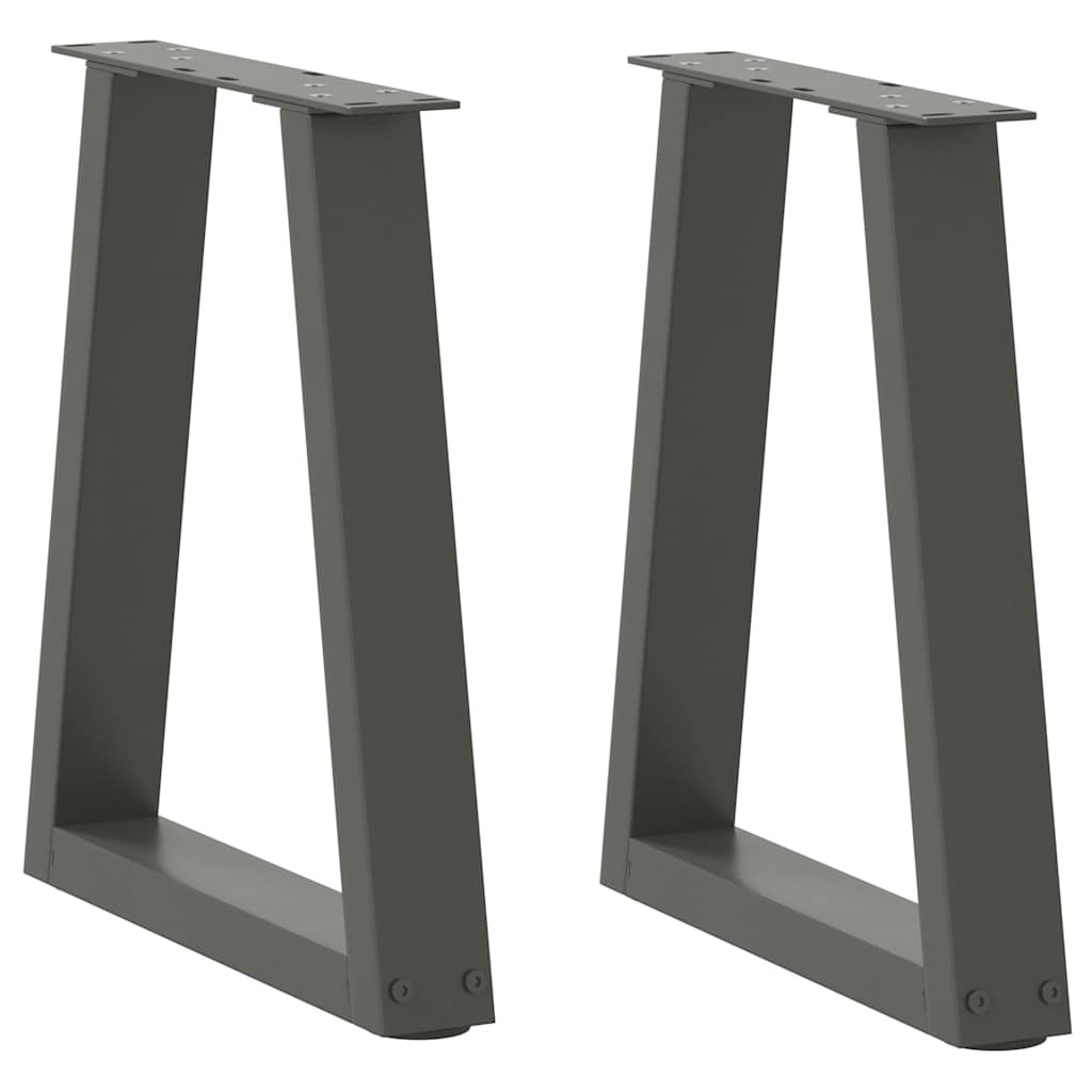 vidaXL Couchtischbeine V-Form 2 Stück Anthrazit 28x(42-43,3) cm Stahl