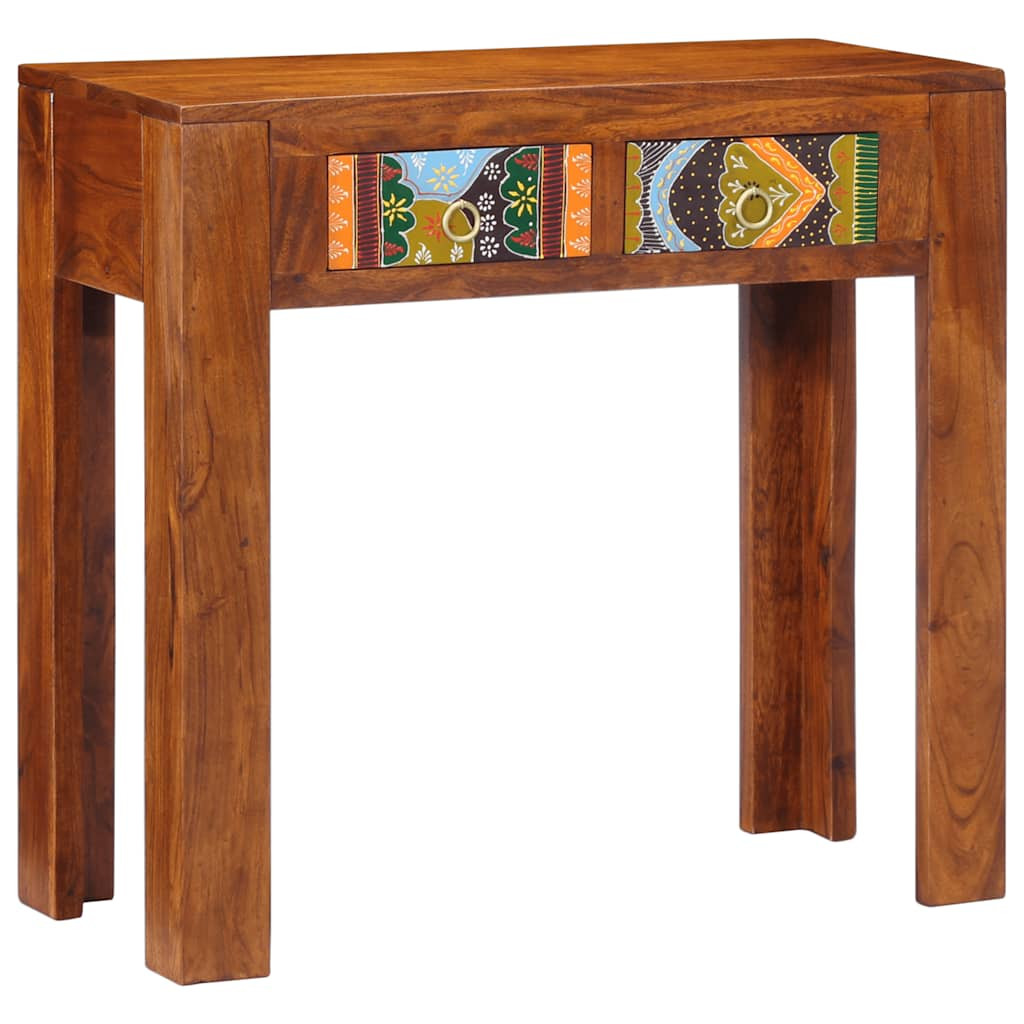 vidaXL Konsolentisch 80x35x75 cm Massivholz Akazie