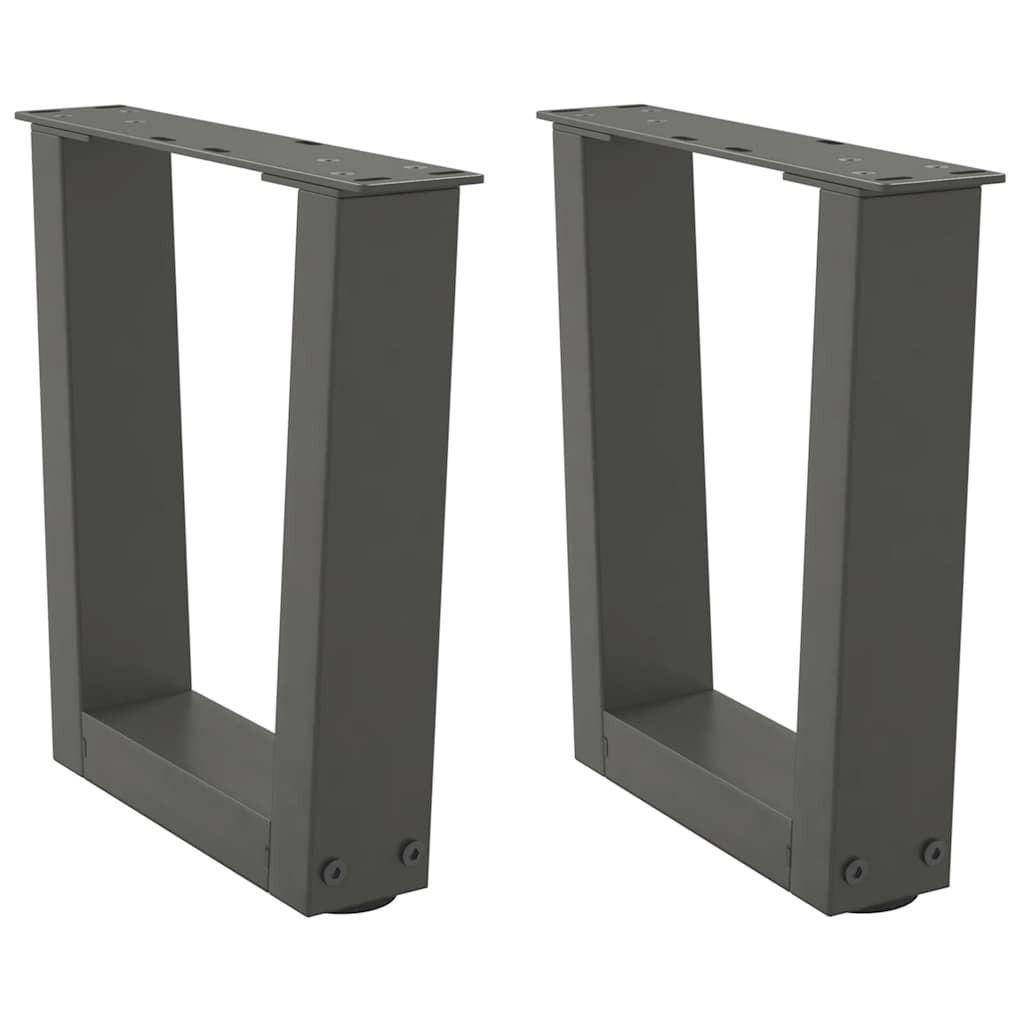vidaXL Couchtischbeine V-Form 2 Stück Anthrazit 40x(30-31,3) cm Stahl