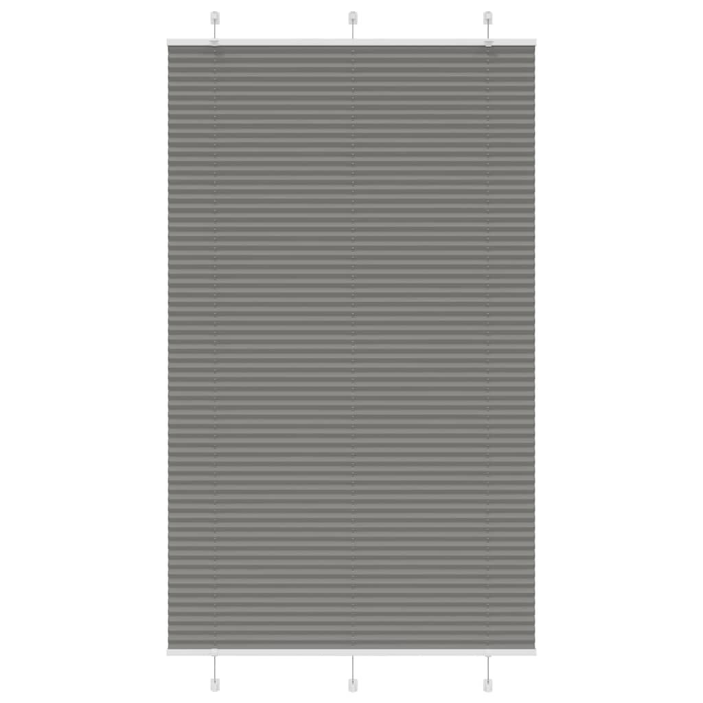vidaXL Plissee Anthrazit 115x200 cm Stoffbreite 114,4 cm Polyester