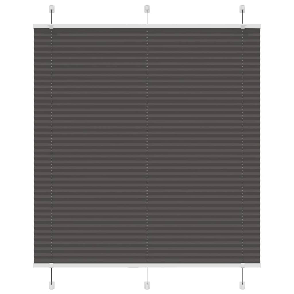 vidaXL Plissee Schwarz 115x150 cm Stoffbreite 114,4 cm Polyester