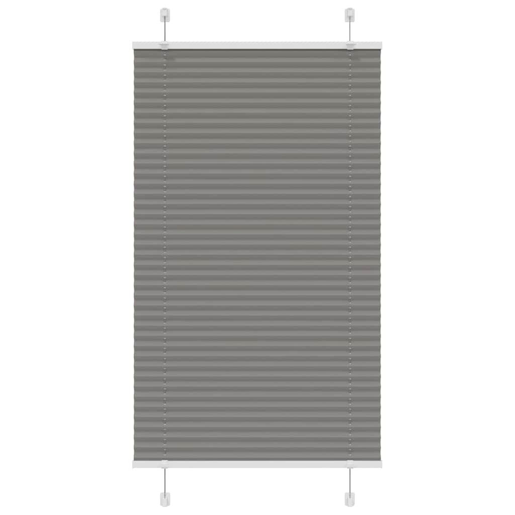 vidaXL Plissee Anthrazit 80x150 cm Stoffbreite 79,4 cm Polyester