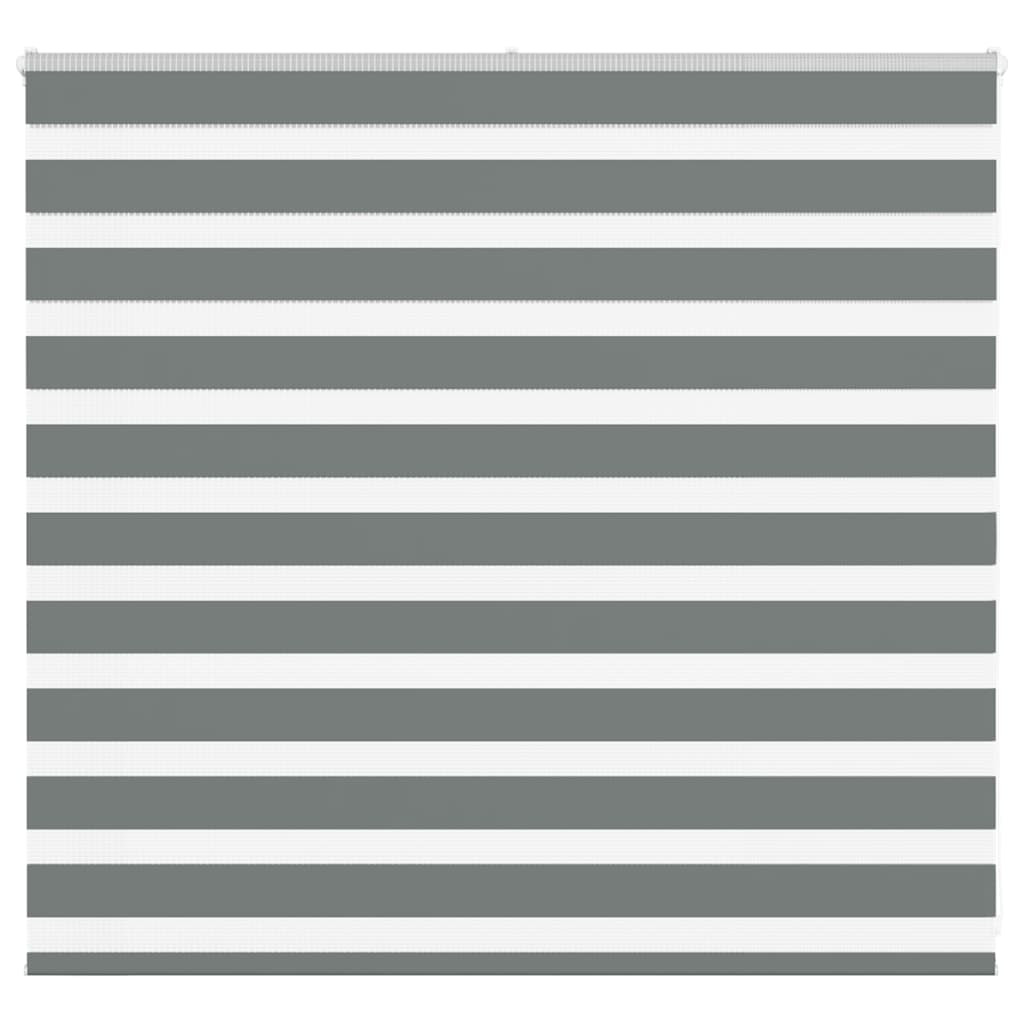 vidaXL Doppelrollo Dunkelgrau 155x100 cm Stoffbreite 150,9 cm Polyester