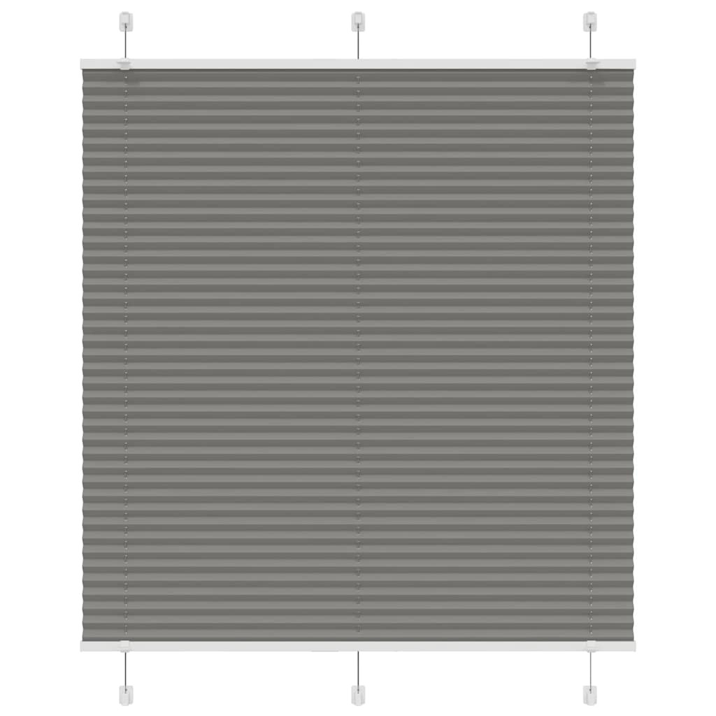 vidaXL Plissee Anthrazit 115x150 cm Stoffbreite 114,4 cm Polyester