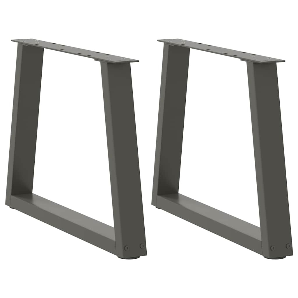 vidaXL Couchtischbeine V-Form 2 Stück Anthrazit 60x(42-43,3) cm Stahl