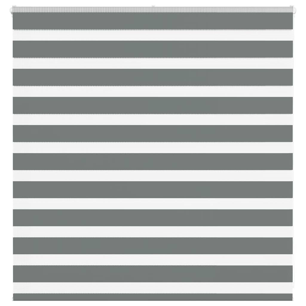 vidaXL Doppelrollo Dunkelgrau 145x100 cm Stoffbreite 140,9 cm Polyester