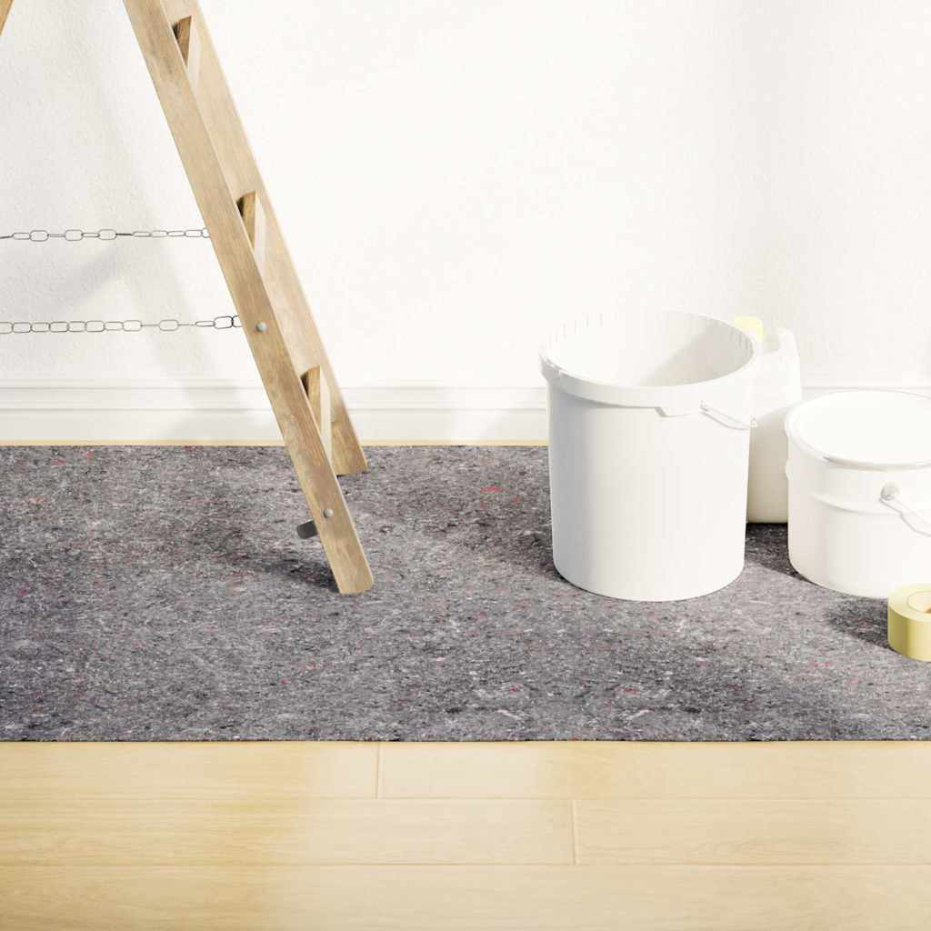 vidaXL Rutschfeste Malervliese 2 Stk. 5 m 280 g/m² Grau