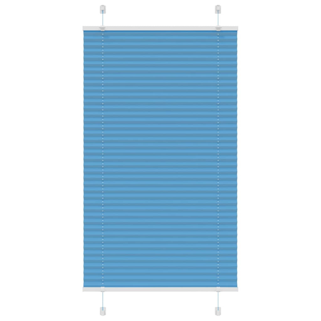 vidaXL Plissee Blau 70x100 cm Stoffbreite 69,4 cm Polyester
