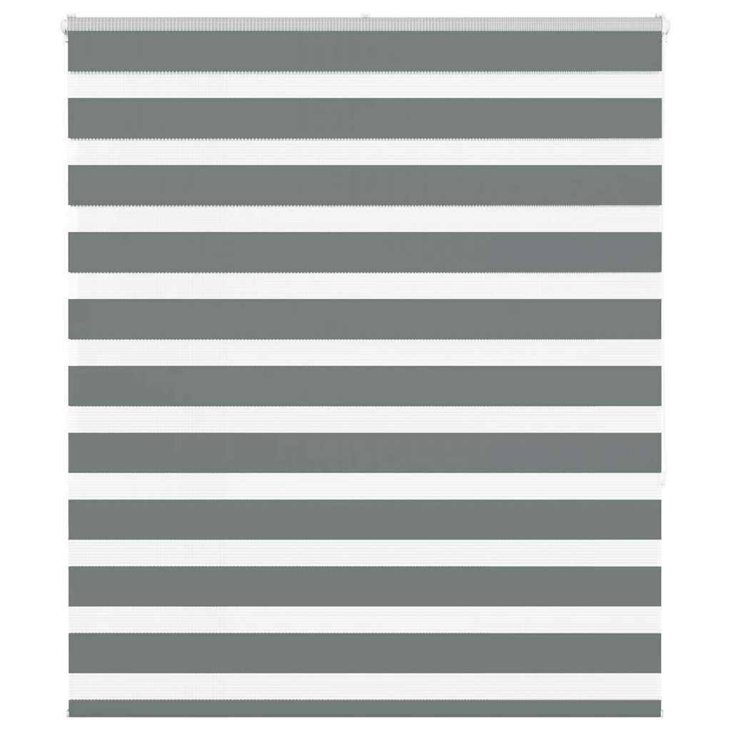 vidaXL Doppelrollo Dunkelgrau 120x150 cm Stoffbreite 115,9 cm Polyester