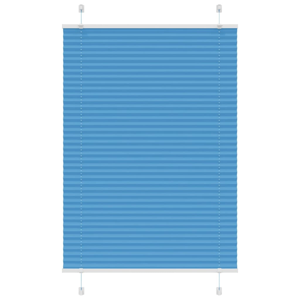 vidaXL Plissee Blau 90x150 cm Stoffbreite 89,4 cm Polyester
