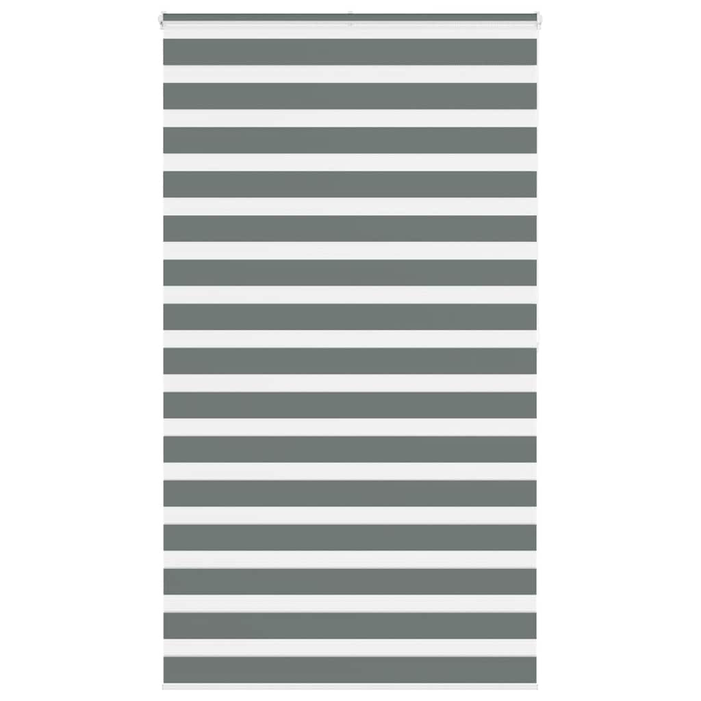 vidaXL Doppelrollo Dunkelgrau 120x200 cm Stoffbreite 115,9 cm Polyester