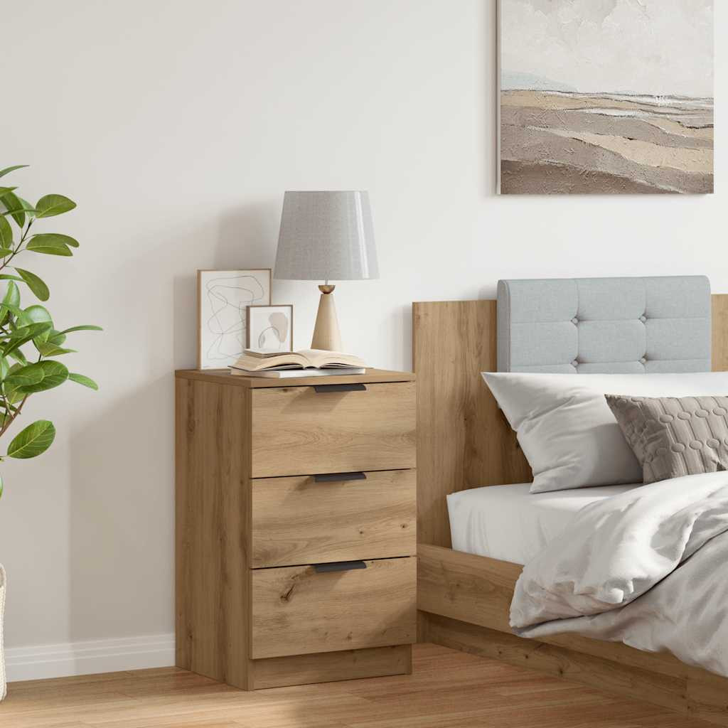vidaXL Nachttisch Artisan-Eiche 40x36x65 cm Holzwerkstoff
