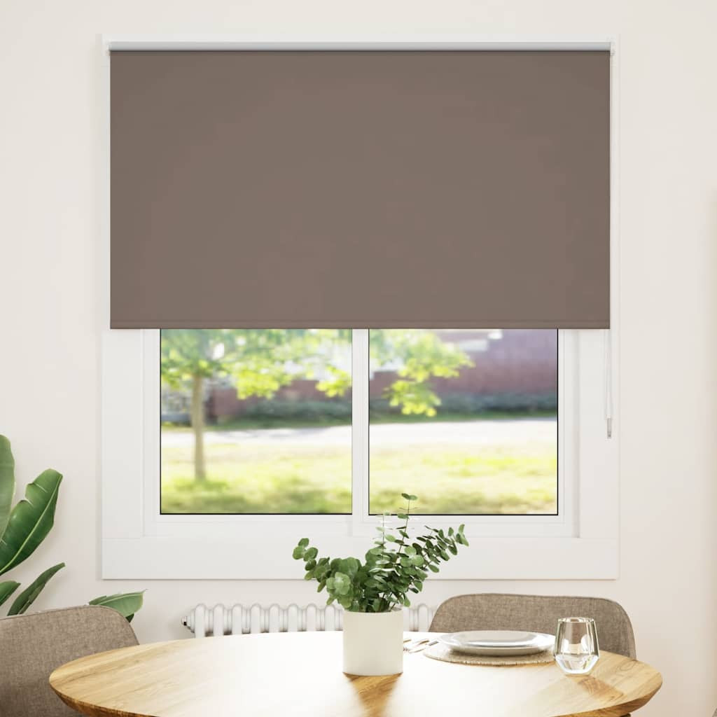vidaXL Verdunkelungsrollo Kaffeebraun 130x150 cm Stoffbreite 126,6 cm