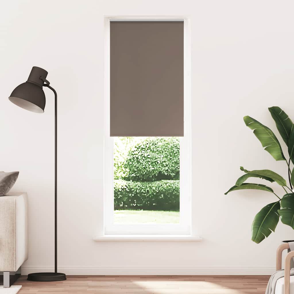 vidaXL Verdunkelungsrollo Kaffeebraun 80x210cm Stoffbreite 75,7 cm