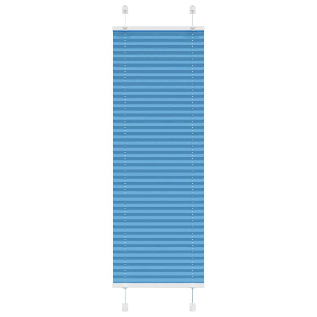 vidaXL Plissee Blau 50x150 cm Stoffbreite 49,4 cm Polyester