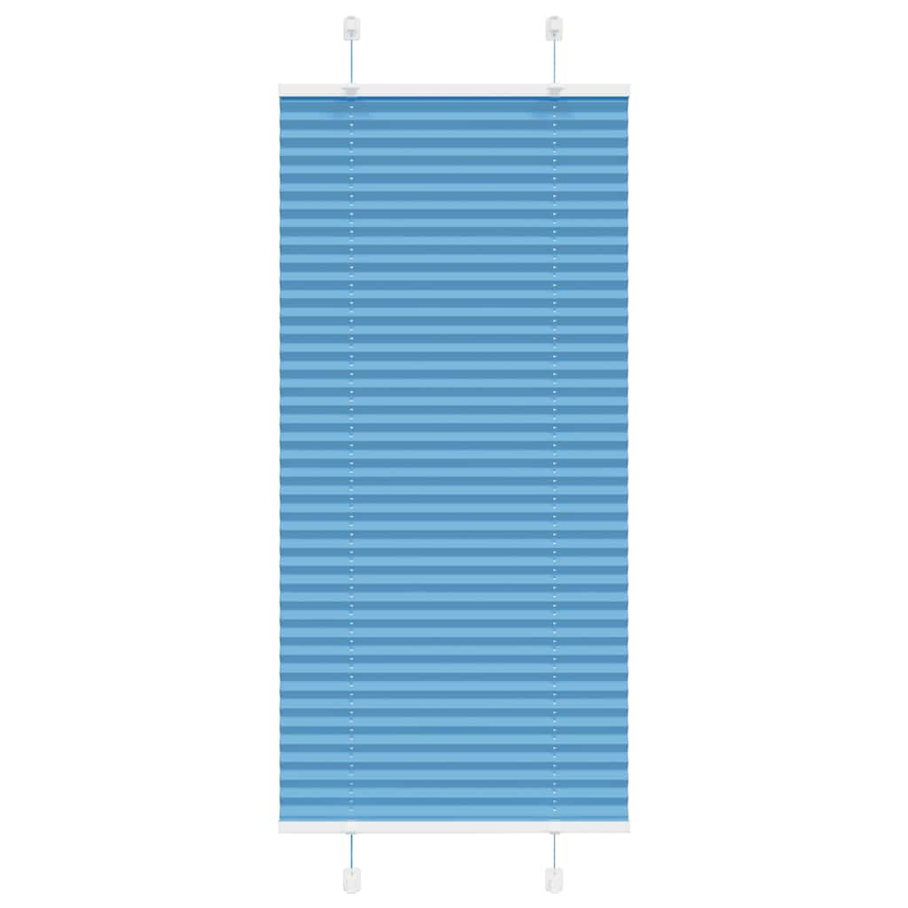 vidaXL Plissee Blau 60x150 cm Stoffbreite 59,4 cm Polyester