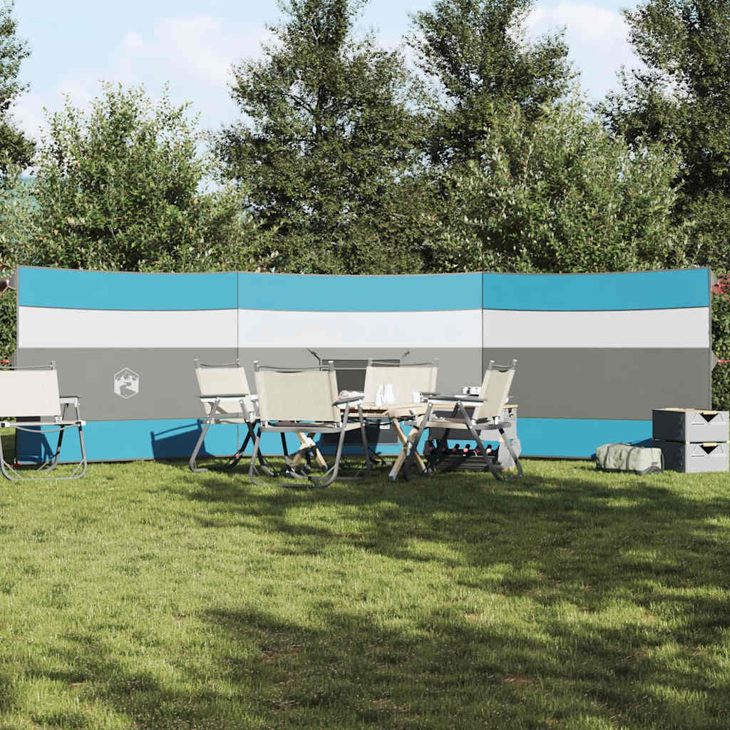 vidaXL Camping-Windschutz Blau 508x130 cm Wasserdicht