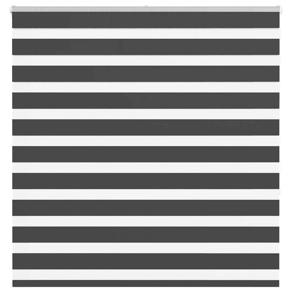 vidaXL Doppelrollo Schwarz 145x150 cm Stoffbreite 140,9 cm Polyester