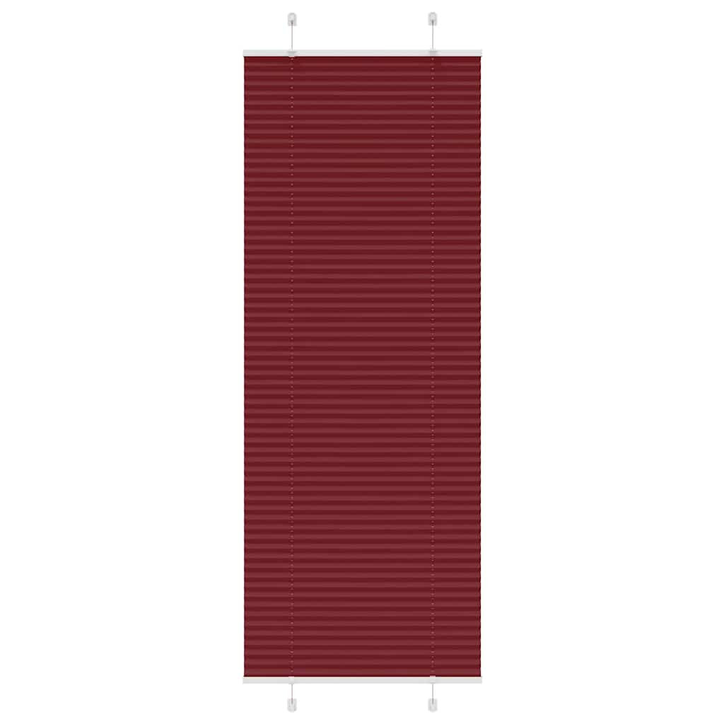 vidaXL Plissee Bordeauxrot 70x200 cm Stoffbreite 69,4 cm Polyester