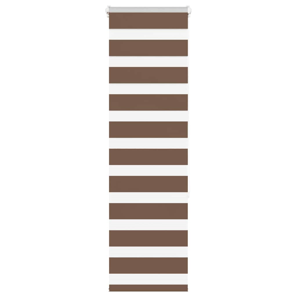 vidaXL Doppelrollo Braun 50x150 cm Stoffbreite 45,9 cm Polyester