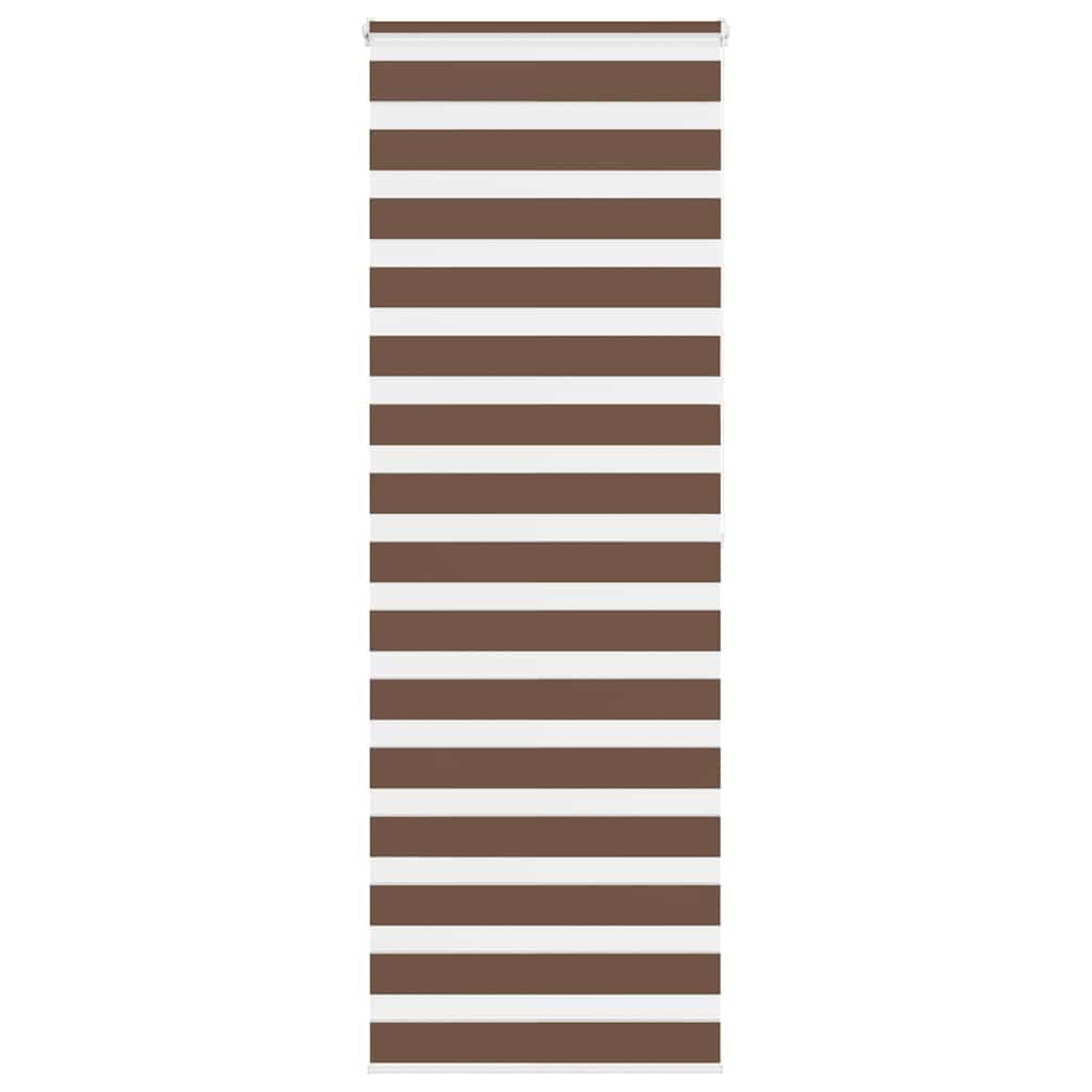 vidaXL Doppelrollo Braun 75x200 cm Stoffbreite 70,9 cm Polyester