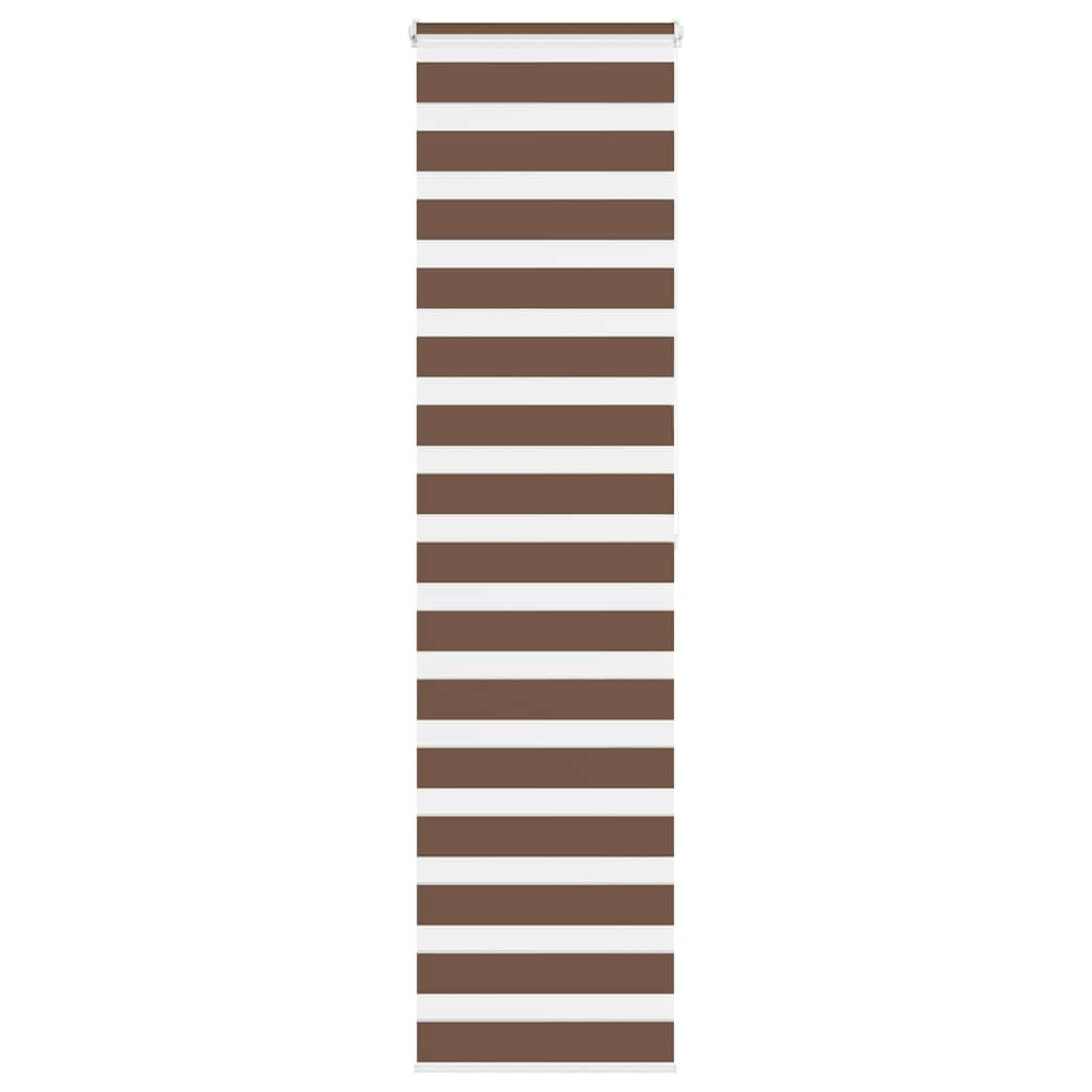 vidaXL Doppelrollo Braun 60x200 cm Stoffbreite 55,9 cm Polyester