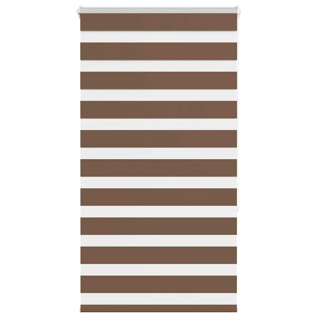 vidaXL Doppelrollo Braun 85x150 cm Stoffbreite 80,9 cm Polyester