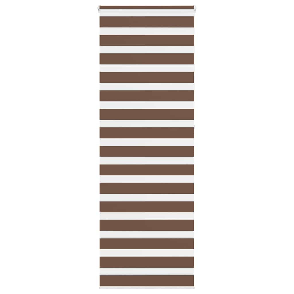 vidaXL Doppelrollo Braun 85x230 cm Stoffbreite 80,9 cm Polyester