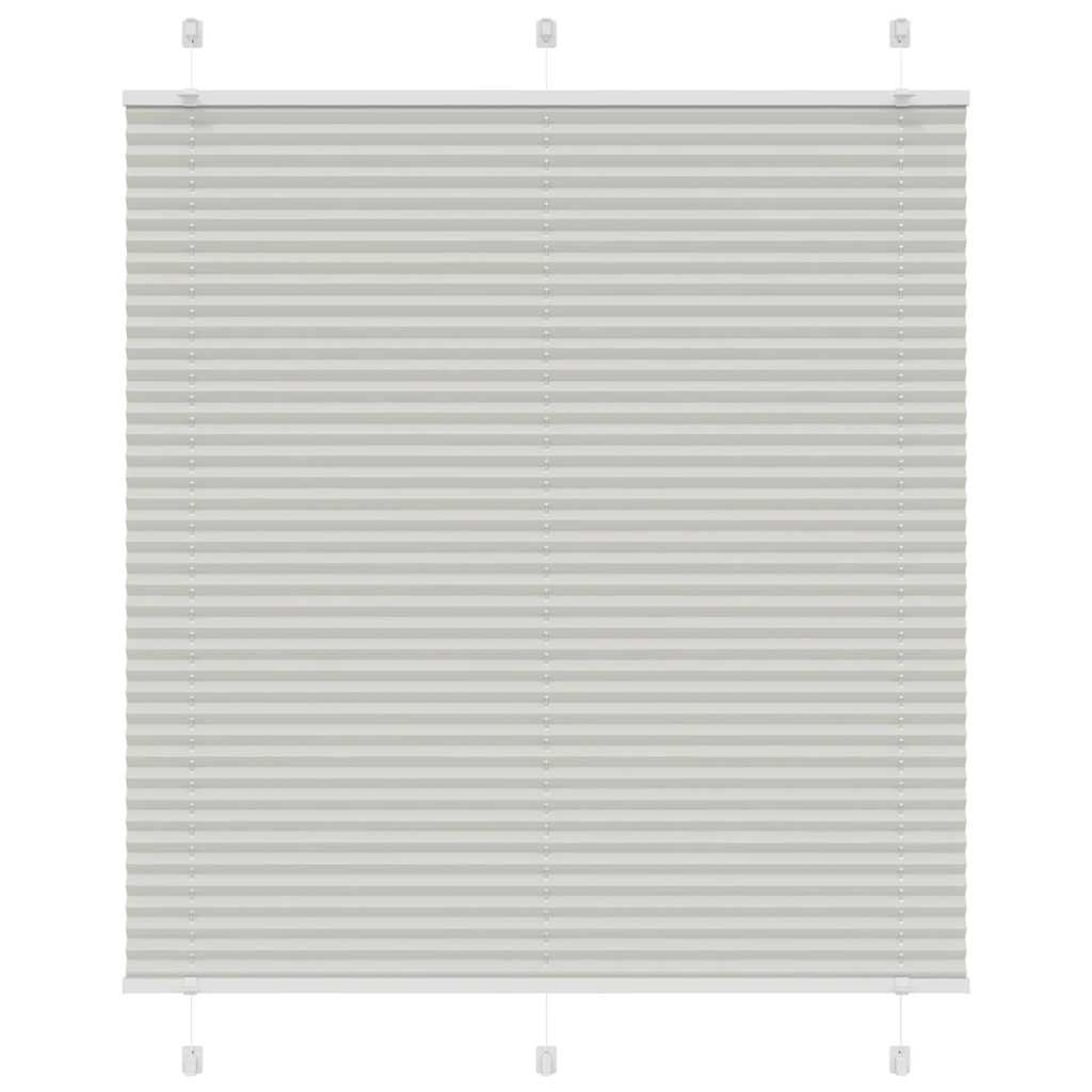 vidaXL Plissee Hellgrau 120x150 cm Stoffbreite 119,4 cm Polyester