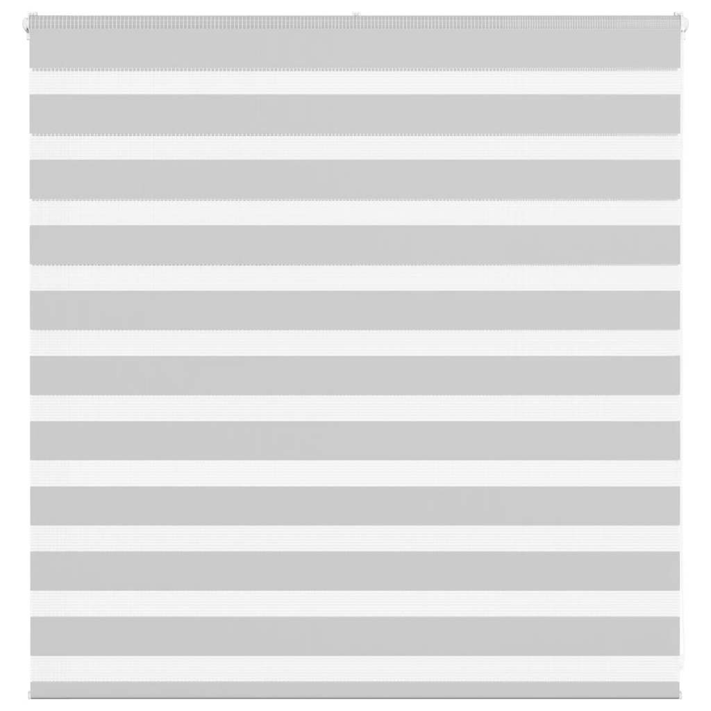 vidaXL Doppelrollo Hellgrau 145x100 cm Stoffbreite 140,9 cm Polyester