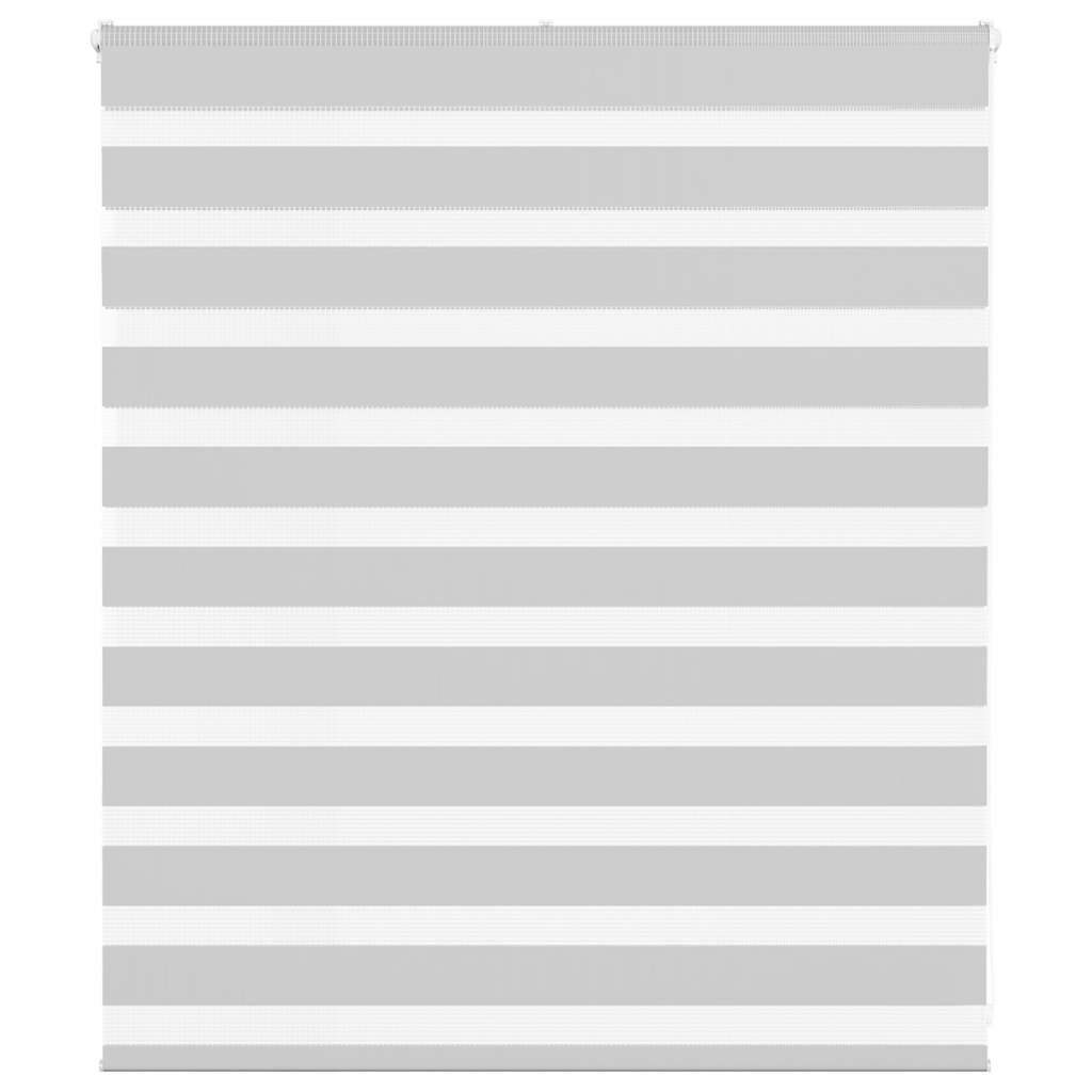 vidaXL Doppelrollo Hellgrau 135x100 cm Stoffbreite 130,9 cm Polyester