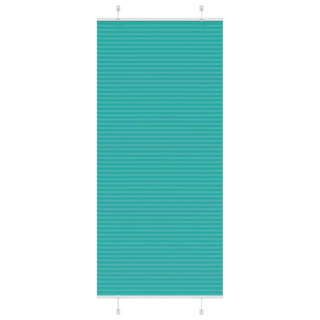 vidaXL Plissee Petrolgrün 100x200 cm Stoffbreite 99,4 cm Polyester