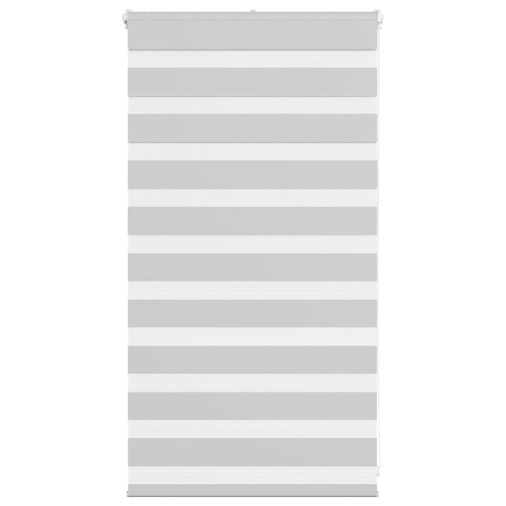 vidaXL Doppelrollo Hellgrau 70x100 cm Stoffbreite 65,9 cm Polyester
