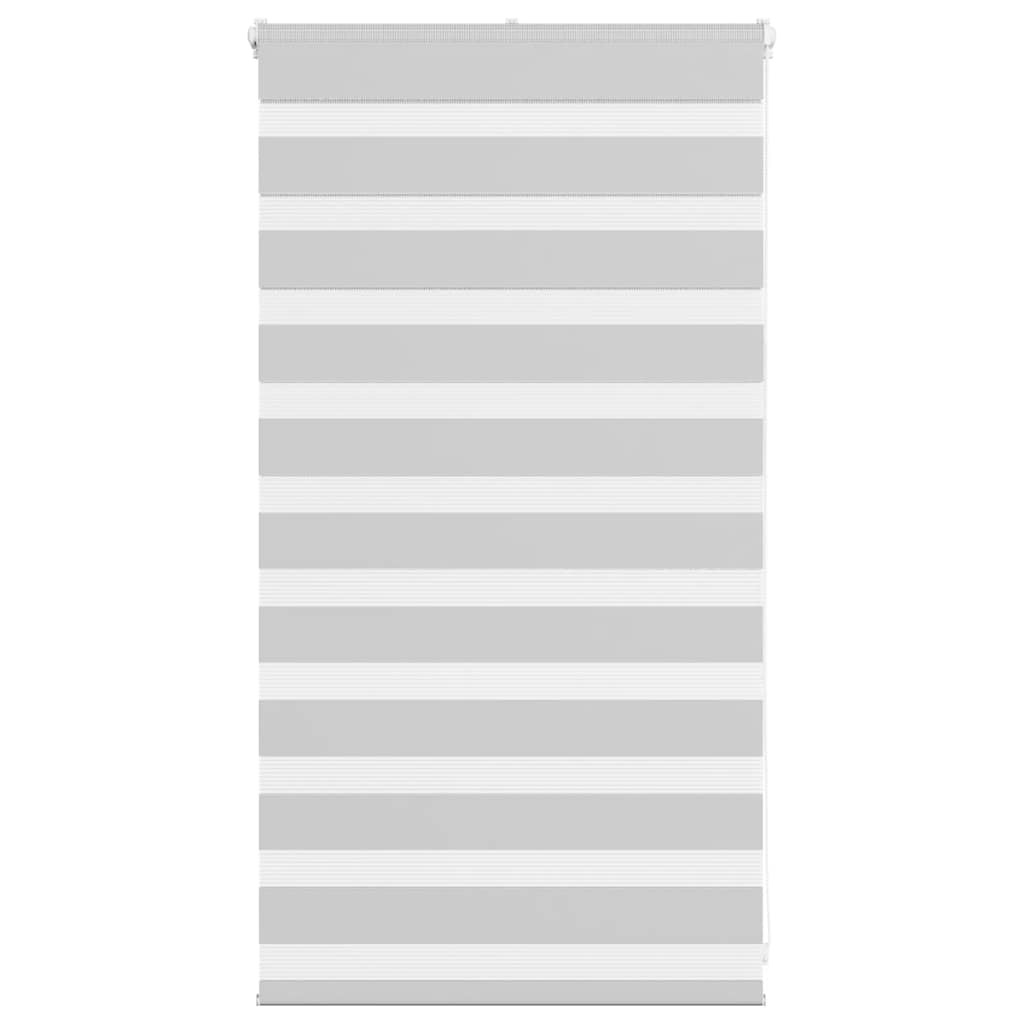 vidaXL Doppelrollo Hellgrau 80x100 cm Stoffbreite 75,9 cm Polyester